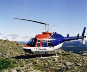 пазл Канадский вертолета Bell 206